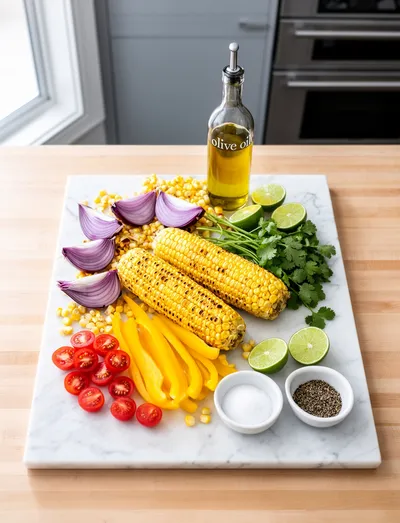 Grilled Corn Salad – Fresh & Flavorful - ready to serve