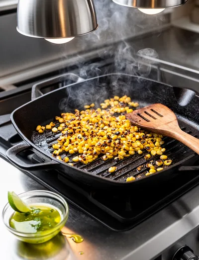 Grilled Corn Salad – Fresh & Flavorful - cooking process