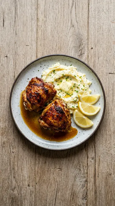 Oven Baked Chicken Thighs – Simple, Delicious Dinner - ingredients preparation