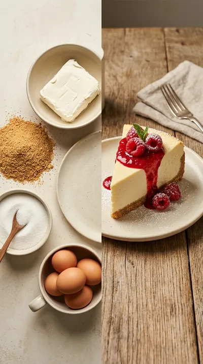 The Best Easy No Water Bath Cheesecake - ready to serve