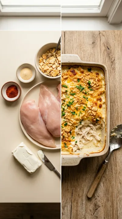 Million Dollar Chicken Casserole – Creamy Comfort Bake - ready to serve