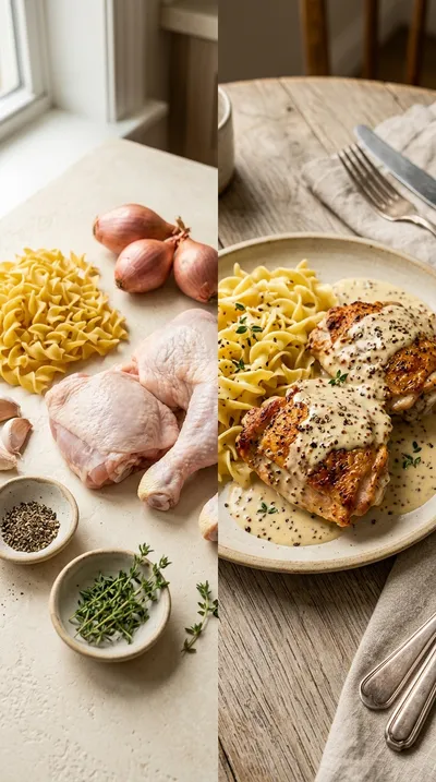 French Mustard Chicken – Classic Poulet à la Moutarde - ready to serve