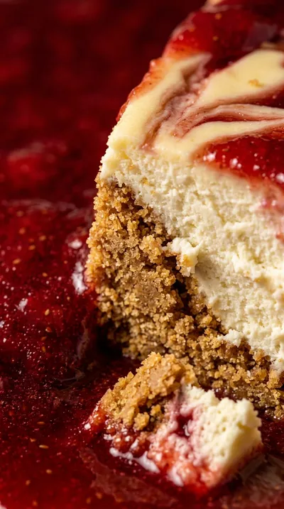 Strawberry Swirl Cheesecake – Easy No‑Bake Dessert - ingredients preparation