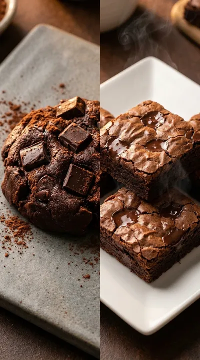 Brownie Cookies - ready to serve