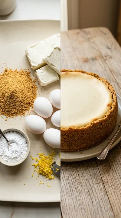 Creamy Classic Cheesecake No Water Bath - ready to serve