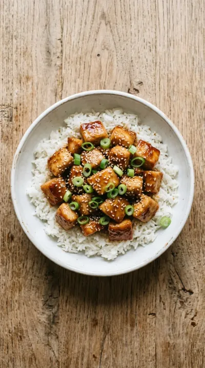 Sticky Sesame Chicken - cooking process