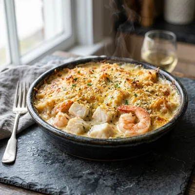 Delicious Seafood Gratin – Simple Healthy Dinner