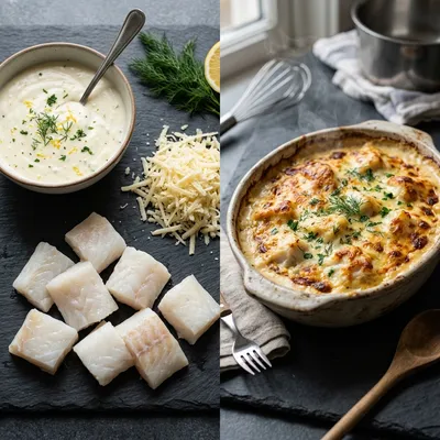 Seafood Gratin: Simple Healthy Dinner - cooking process
