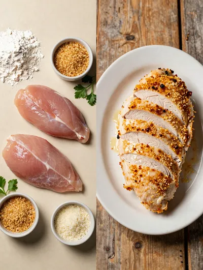 Baked Crack Chicken Breasts - ready to serve