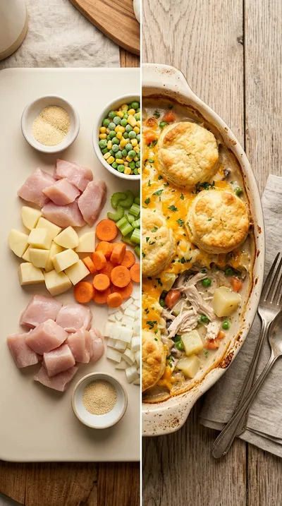 No Peek Chicken Casserole – Easy Dump-and-Bake Recipe - ready to serve