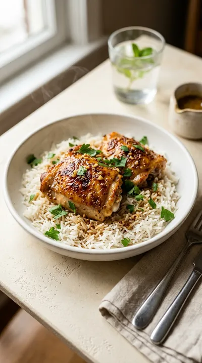Baked Honey Mustard Chicken Thighs