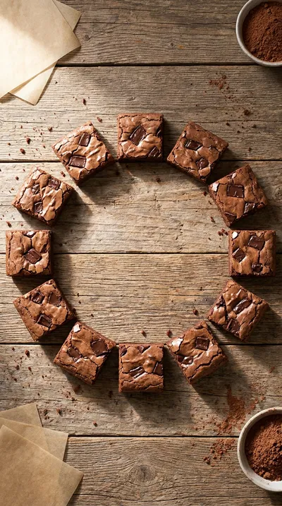 Brownie Cookies - cooking process