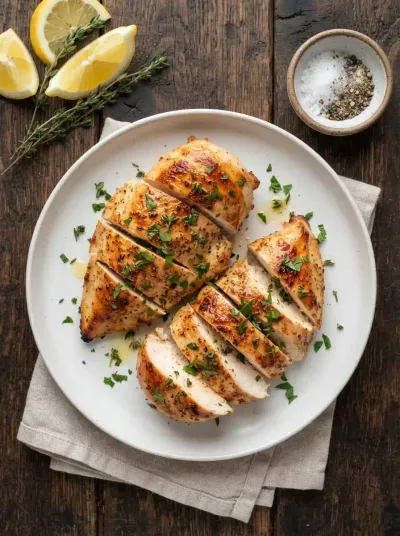 Oven Baked Chicken Breast – Easy Healthy Meal - ingredients preparation