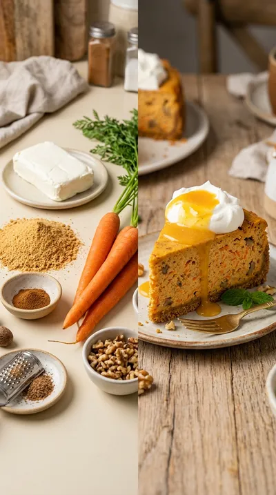 Carrot Cake Cheesecake Recipe - ready to serve