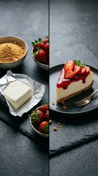 Strawberries and Cream Cheesecake – The Best Recipe - ready to serve