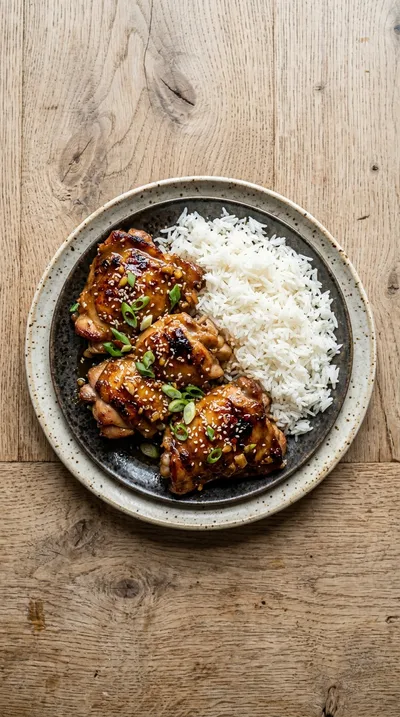 Juicy Honey Garlic Boneless Chicken Thighs - cooking process