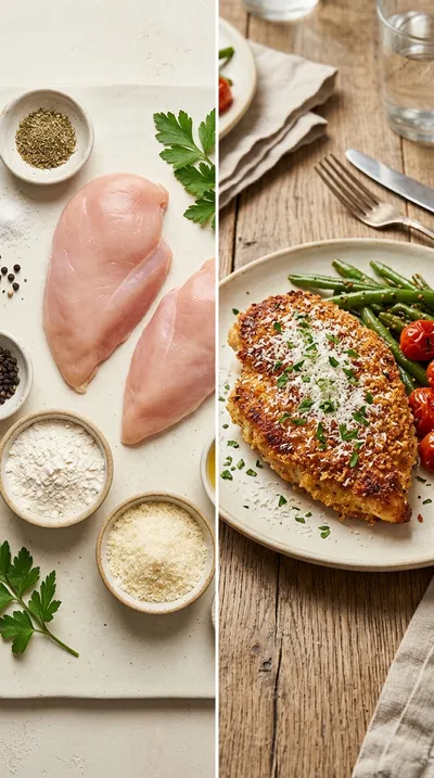 Copycat Longhorn Parmesan Crusted Chicken - ready to serve