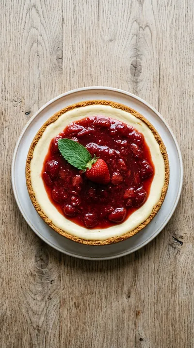 Classic Strawberry Cheesecake Recipe - cooking process