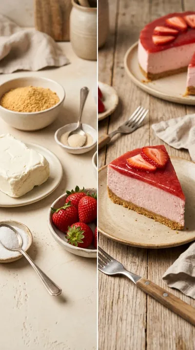 Easy Homemade Strawberry Cheesecake – Creamy And Sweet - ready to serve