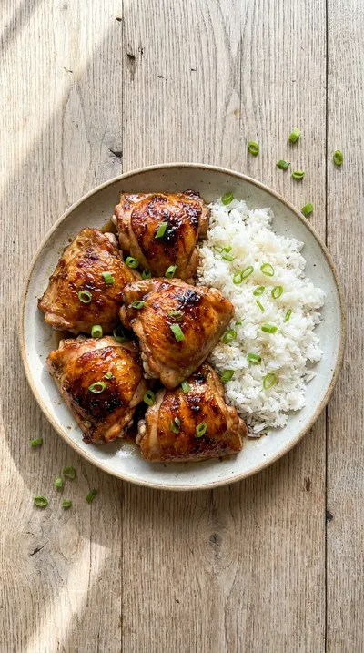 Honey Garlic Chicken Thighs - ingredients preparation
