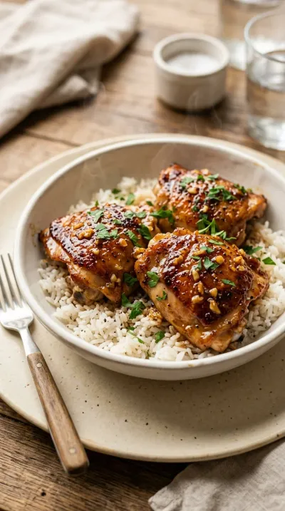 Honey Garlic Chicken Thighs
