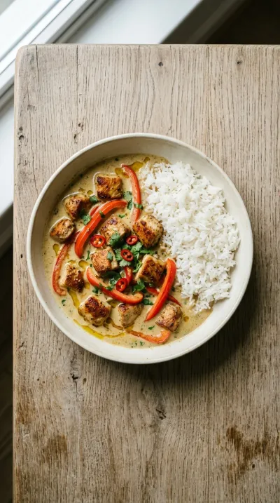 Coconut Chicken Curry in 30 Minutes - cooking process