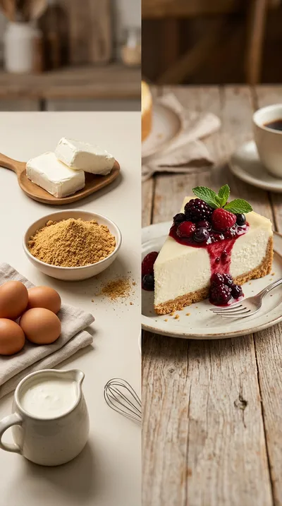 Classic Creamy Cheesecake – Easy & Delicious - ready to serve