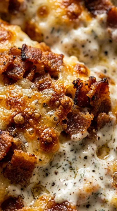 Chicken Bacon Ranch Pasta Casserole - ingredients preparation