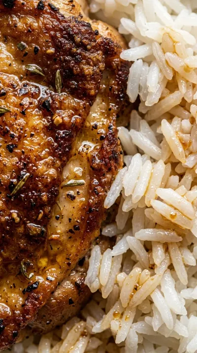 Chicken Thighs and Rice – Quick Easy Dinner - ingredients preparation