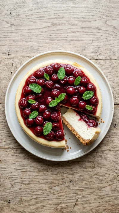 Cherry Cheesecake – Creamy & Decadent Dessert Recipe - cooking process