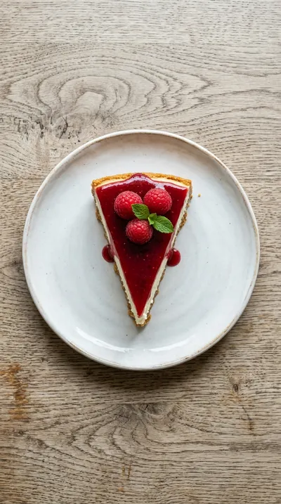 Glazed Raspberry Cheesecake – Creamy Dessert - cooking process
