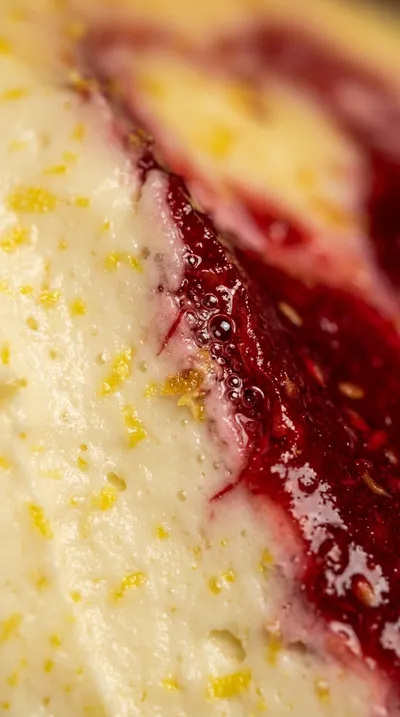 Lemon Raspberry Swirl Cheesecake - ingredients preparation