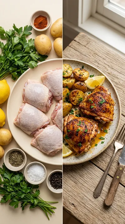 Best Baked Chicken Thighs Recipe - ready to serve