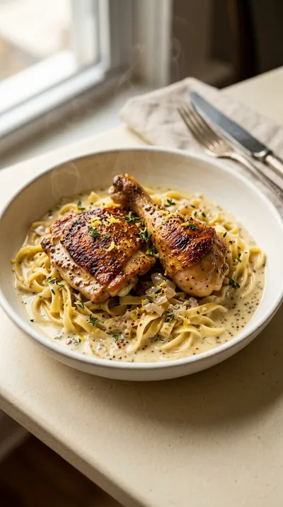 French Mustard Chicken – Classic Poulet à la Moutarde