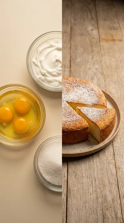 Creamy Yogurt Cake – 3‑Ingredient No‑Flour Recipe - ready to serve
