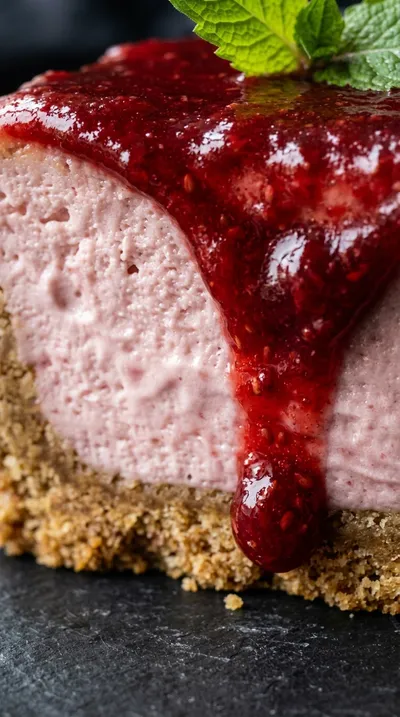 Strawberry Cheesecake with Strawberry Sauce - ingredients preparation