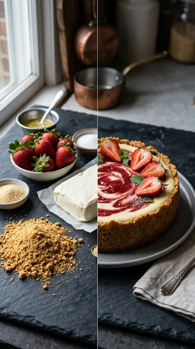 Strawberry Cheesecake Recipe Better Than Bakery - ready to serve