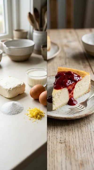 New York Cheesecake – Classic Creamy Slice - ready to serve