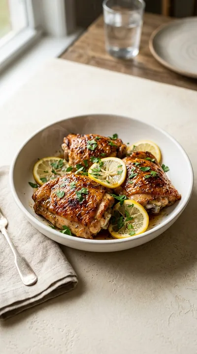 Oven Baked Chicken Thighs