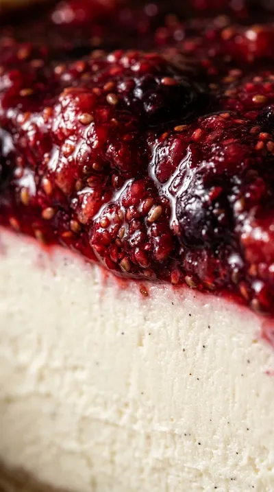 Classic Baked Cheesecake With Berries - ingredients preparation
