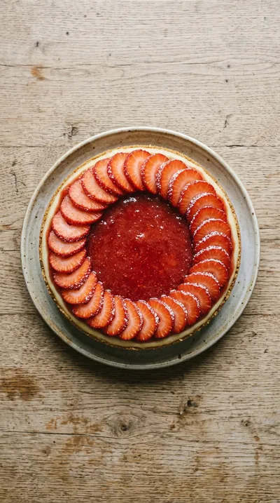 Strawberry Cheesecake Recipe - cooking process
