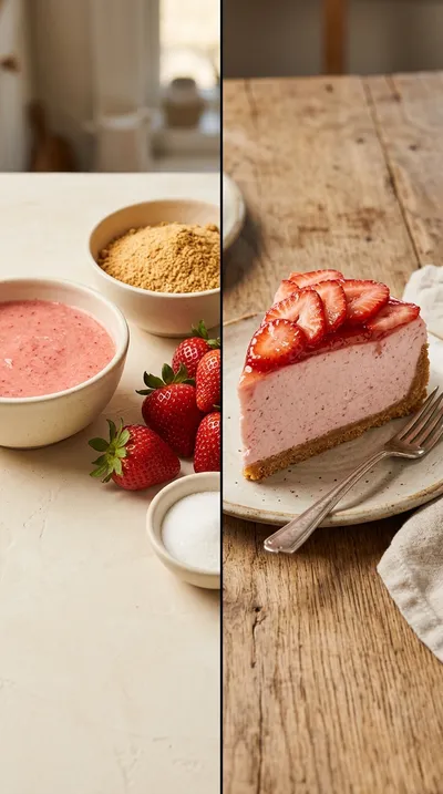 Strawberry Cheesecake – Bursting With Fresh Flavor - ready to serve
