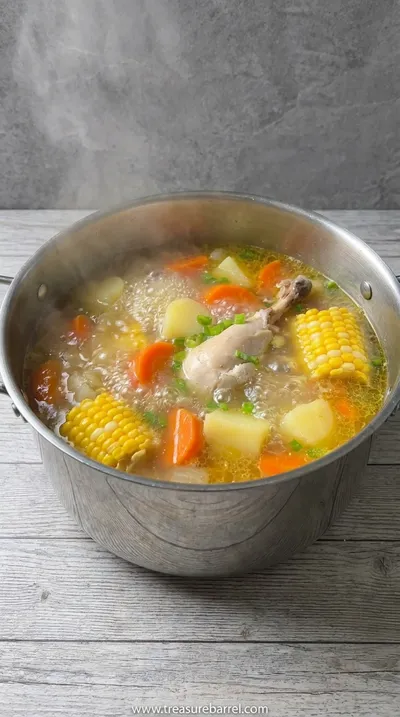 ABC Soup: Healthy Chicken and Vegetable Soup Recipe - cooking process
