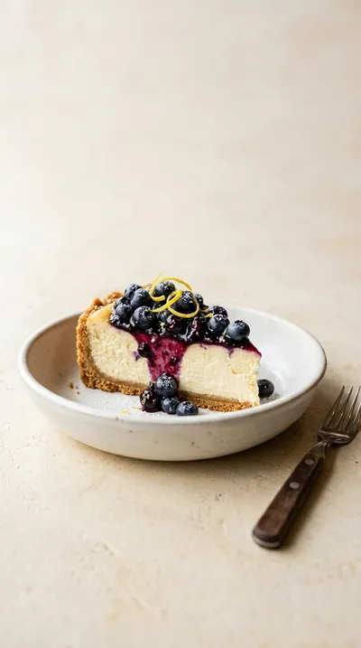 Blueberry Cheesecake – Creamy Lemon‑Infused Delight