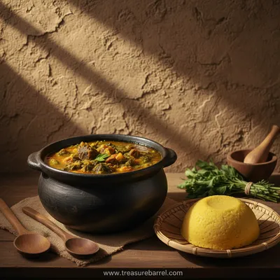 Afang Soup With Eba - Authentic Nigerian Recipe