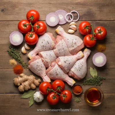African Chicken Stew Recipe - cooking process