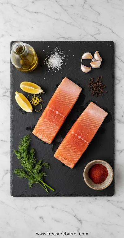 Easy Air Fryer Salmon Recipe - cooking process