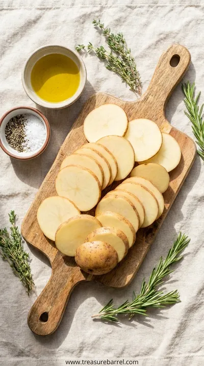 Air Fryer Sliced Potatoes: Crispy Homemade Recipe - ingredients preparation