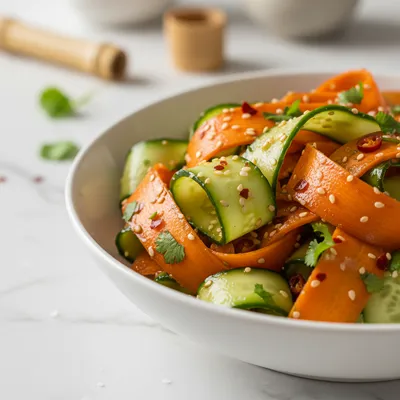Asian Carrot & Cucumber Salad – Quick 15-Minute Fix