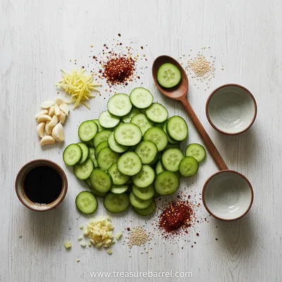 Easy Asian Cucumber Salad Recipe - cooking process